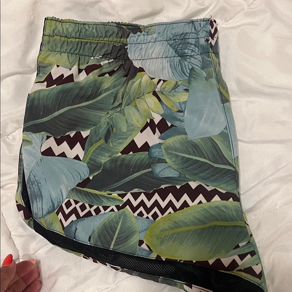 RBX Women's Athletic Shorts with Tropical Print - Picture 10 of 10
